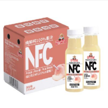 福兰农庄 NFC100%水蜜桃汁 300mL*6瓶*2件
