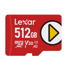 PLUS会员、需首购：雷克沙（Lexar）512GB TF（MicroSD）存储卡 U3 V30 A2