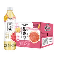 SUNTORY 三得利 果瀑茶 果味茶饮料 百香果西柚味 500ml*15瓶