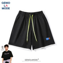 GENIOLAMODE 短裤 男韩版宽松运动休闲风五分裤