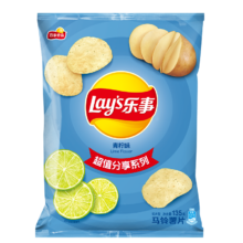 PLUS：乐事（Lay's）薯片 青柠味 135克*8件