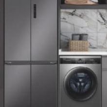 预售、PLUS会员：Haier 海尔 冰洗套装500升十字对开三挡变温一级变频风冷冰箱+10千克大容量滚 500+PRO5