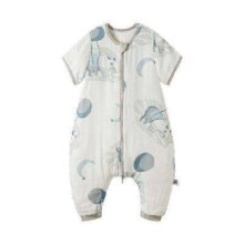 babycare 夏季薄款短袖幼童竹纤维纱布分腿睡袋 70-100码
