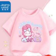 真维斯 女童纯棉短袖T恤 *3件
