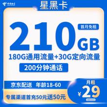 中国电信 星黑卡