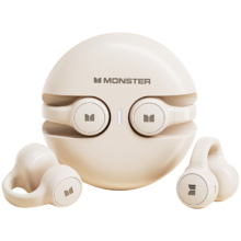 京东百亿补贴、pLus会员立减:魔声（MONSTER）无线蓝牙耳机 XKT21米色