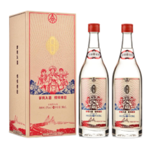 京东百亿补贴：五粮液 52度 密鉴·情怀依旧 五粮液股份出品500ml*2  浓香型 白酒