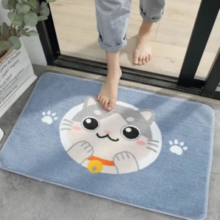 BUDISI 布迪思 入户门地垫 萌宠可爱猫 40*60cm 两件装