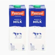 88VIP：pascual 帕斯卡 全脂纯牛奶 1L*6瓶