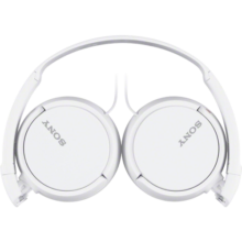 索尼（SONY） MDR-ZX110AP 耳机头戴式重低音手机电脑游戏有线耳机学生上网课学习办公耳麦 白色