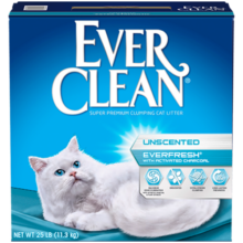 铂钻猫砂EverClean美国进口膨润土矿砂蓝绿红标活性抑菌炭除臭10公斤 蓝白标/高效除臭低尘猫砂25磅