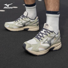 plus会员:美津浓（MIZUNO）【SPEED 2K】跑步鞋 16/朦胧绿/棉花糖米白/铁灰