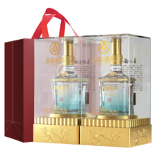 需入会：五粮液 喜福盛世 纯粮浓香型白酒 52度 500ml*2瓶礼盒装