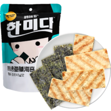 需首单、PLUS会员：韩味多韩烤鱼脯海苔脆20g