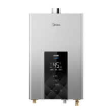 美的（Midea）16升燃气热水器 天然气 增压水伺服恒温 变频节能 开机自检 多重安防 金刚速热舱 JSQ30-MK6耀夜