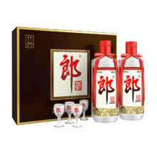 京东百亿补贴：郎牌 郎酒 酱香型白酒 53度 500ml*2瓶 礼盒装 纯粮酿造 宴会送礼