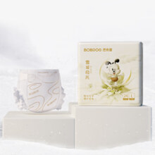 plus会员:巴布豆（BOBDOG）雪域极光 奢护透气拉拉裤 XL码22片/包＊4件