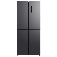 预售、PLUS会员：美的（Midea）61厘米薄407升一级智能双变频十字对开四开门电冰箱BCD-407WSPZM(E)超薄可嵌入