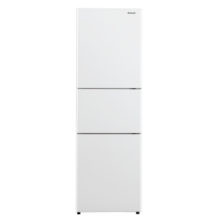 松下（Panasonic）265升家用三门冰箱 60cm超薄小 自由嵌入式 银离子kang菌 风冷无霜 磨砂白色NR-EC26WPA-W