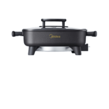 美的（Midea）电火锅 鸳鸯锅 电炒锅 电热电煮锅 电锅煎烤涮肉一体锅多功能锅 大容量火锅专用锅 【6L 一体锅】DY3030Easy101