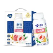 PLUS会员：蒙牛 纯甄 白桃燕麦青稞风味酸牛奶 200gx10瓶*2提 礼盒装