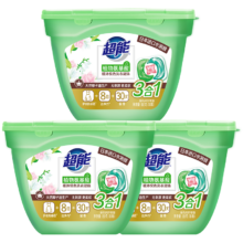 PLUS会员：超能 植沐悦色洗衣凝珠 3腔 18颗*3盒（3合1）