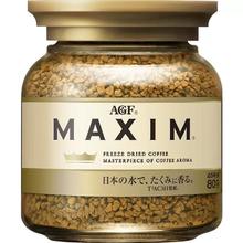 AGF 日本AGF速溶咖啡马克西姆金罐80克美式冻干黑咖啡粉提神饮料40杯 1件装