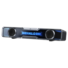 漫步者 花再Halo SoundBar 桌面音响音箱 蓝牙5.4 RGB灯效 破界黑
