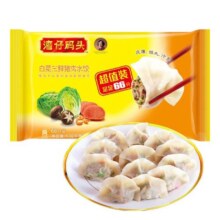 PLUS会员：湾仔码头玉米蔬菜猪肉水饺1320g*3件