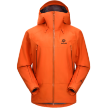 KAILAS凯乐石MONT X全天候硬壳冲锋衣GORE-TEX 3L防水户外登山服男女 KG2331111 氧化橙 XL