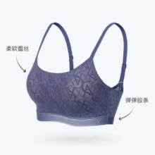 plus:维多利亚的秘密（Victoria's Secret）维密 Q弹软支撑果冻条 小雏菊老花蕾丝 返定杯薄款背心文胸