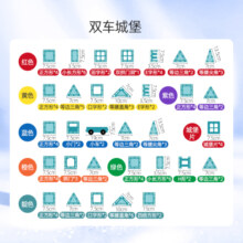 智邦（ZBOND TOY）彩窗磁力片儿童智力玩具男孩女孩拼装吸铁石轨道早教创意动脑积木 【彩窗】主题款双车城堡100片