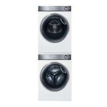 PLUS会员: Haier 海尔 云溪376W洗烘套装 10KG精华洗滚筒洗衣机全自动+双擎热泵烘干机 超薄平嵌 376LWU1+376W
