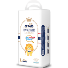 奇莫（Q-MO）皇家淳氧 弱酸超薄透气 纸尿裤L码38片(9-14kg)*2件