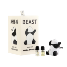 野兽派熊猫噗噗车载香薰汽车香水喷雾除味生日礼物送男友 “打哈欠”车载香氛礼盒