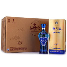 YANGHE 洋河 蓝色经典 海之蓝 52度 375ml*6瓶 整箱装 绵柔浓香型白酒 送礼