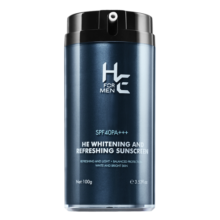 赫恩（H&E）男士清爽防晒霜男100g SPF40/PA+++户外防晒乳霜 清爽水润