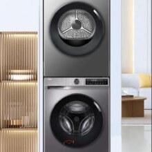 预售、PLUS会员： Haier 海尔 3D透视烘干系列 XQG100-BD14376LU1+HGS100-26 双擎热泵式洗烘套装 10KG