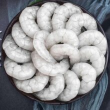京鲜港白虾仁0保水剂 净重1kg 活虾速冻去虾线 母婴老人皆宜 66-88只