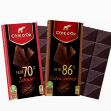 百亿补贴！COTE D'OR  克特多金象 进口86%100g×4排可可黑巧克力