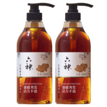 六神【强健秀发】生姜健发洗发水750ml*2(清爽控油止痒 新老款随机发)