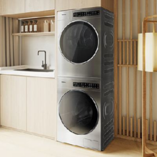 618预售、PLUS会员：TOSHIBA 东芝 白珍珠洗烘套装 DG-10TC23BY+DH-10TC23BY 10KG纯平全嵌滚筒洗衣机+热泵式变频烘干机