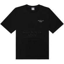 acme de la vie adlv短袖T恤基础款字母LOGO徽标印花男女黑色SSBLN2-BLK