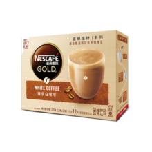 雀巢（Nestle）金牌馆藏白咖啡速溶咖啡粉奶茶咖啡伴侣冲调饮品23gX12条