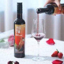 火红沙漠 凉州生态黑比诺干红葡萄酒500mL