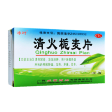 （免配送费）冰叶 清火栀麦片 24片 广西正堂药业有限责任公司 1盒装