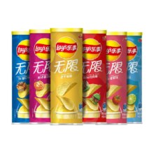 再降价，需福袋，88VIP:乐事罐装薯片混合口味零食624gx1组（104gx6）踏青露营出游 1件装+凑单