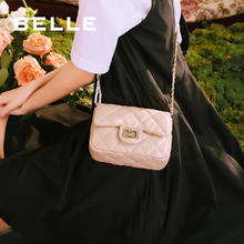 BeLLE 百丽 链条小香风 斜挎包