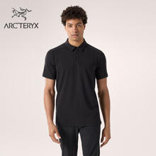 ARC'TERYX 始祖鸟 ARC’TERYX始祖鸟 CAPTIVE POLO 透气 男子 休闲短袖POLO衫 BLACK/黑色 L