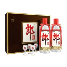 618预售：郎酒 郎牌 53度 酱香型白酒 500ml*2瓶 礼盒装